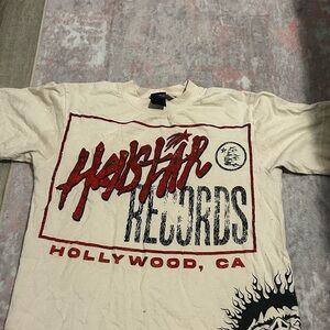 Hellstar records tee red and cream